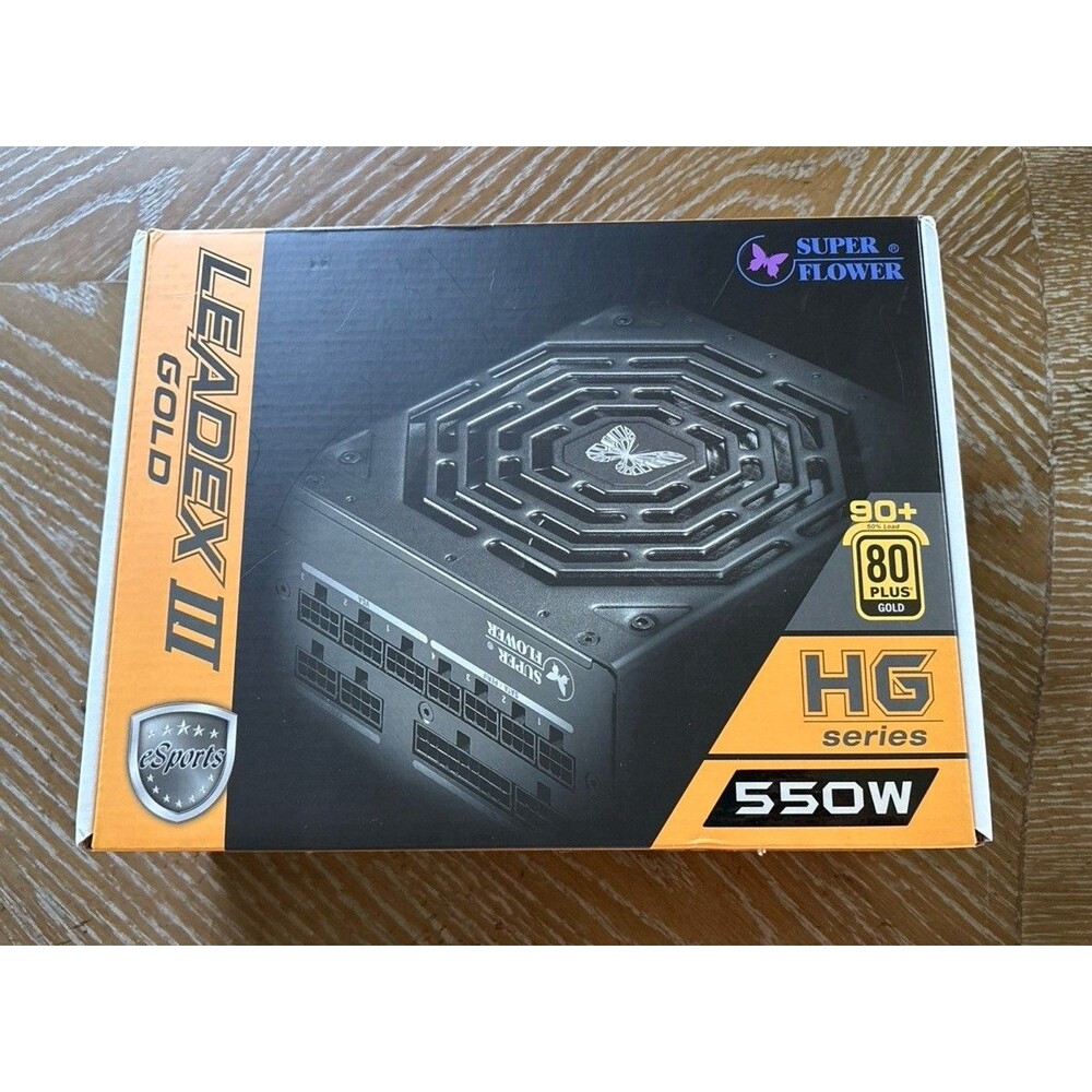 Super Flower Leadex III 550 W 80+ Gold Computer Power Supply with Cables